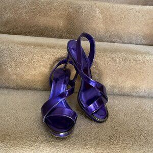 DKNY DIVA SLINGBACK SANDAL - PURPLE MOON - NWOT